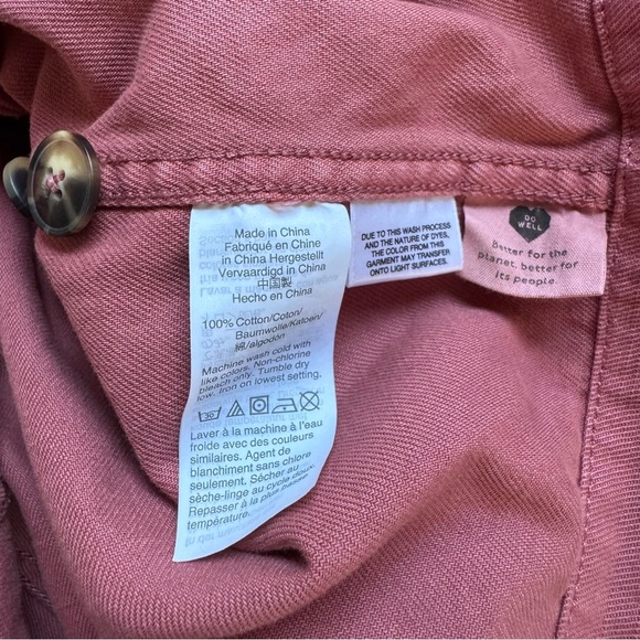 Madewell Garment-Dyed Ashwood Chore Coat Blazer Jacket Vintage Quartz Size Small - Picture 7 of 8